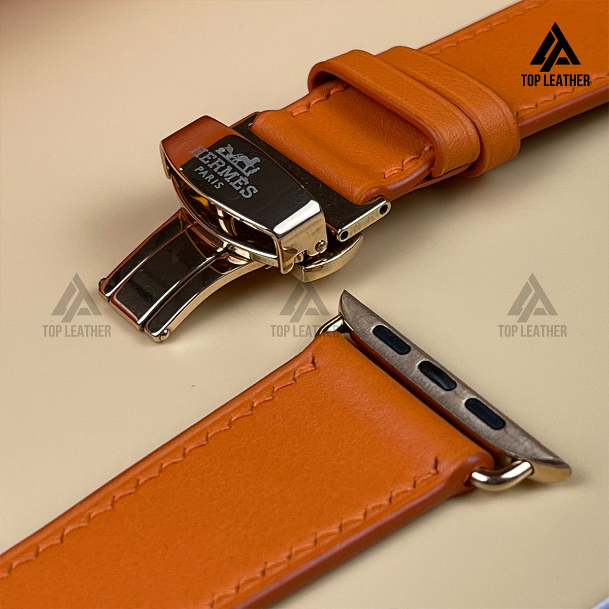 Dây đeo đồng hồ Swift bằng da dành cho Apple Watch, đồng hồ cơ SW2203