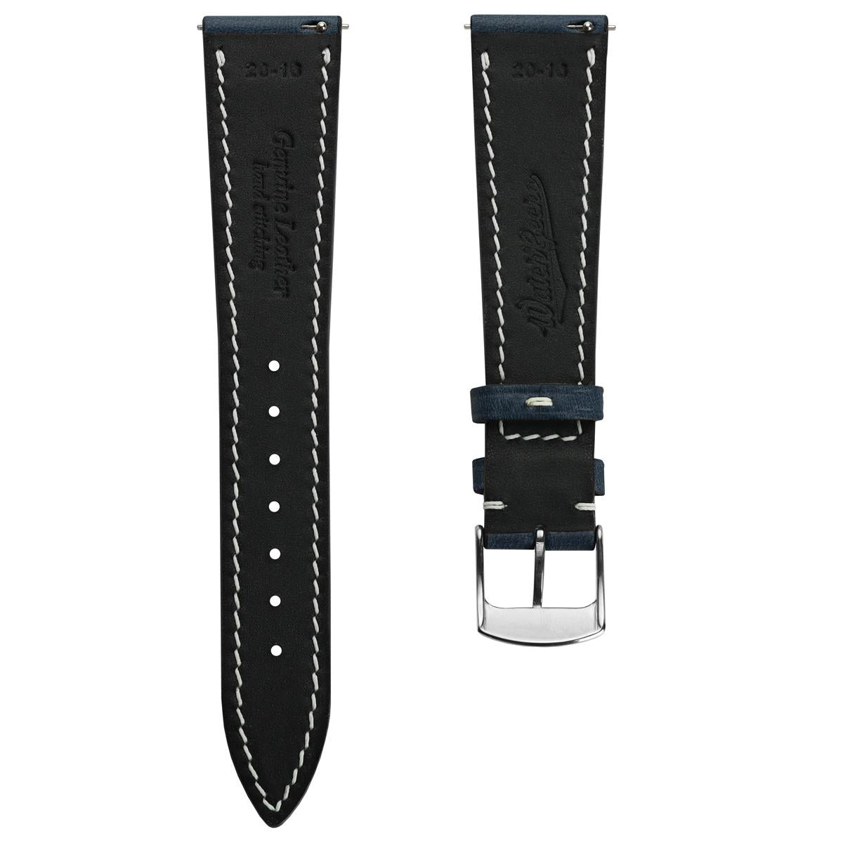 Dây đeo đồng hồ khâu tay thủ công chính hãng Horween Chromexcel® - Màu xanh navy