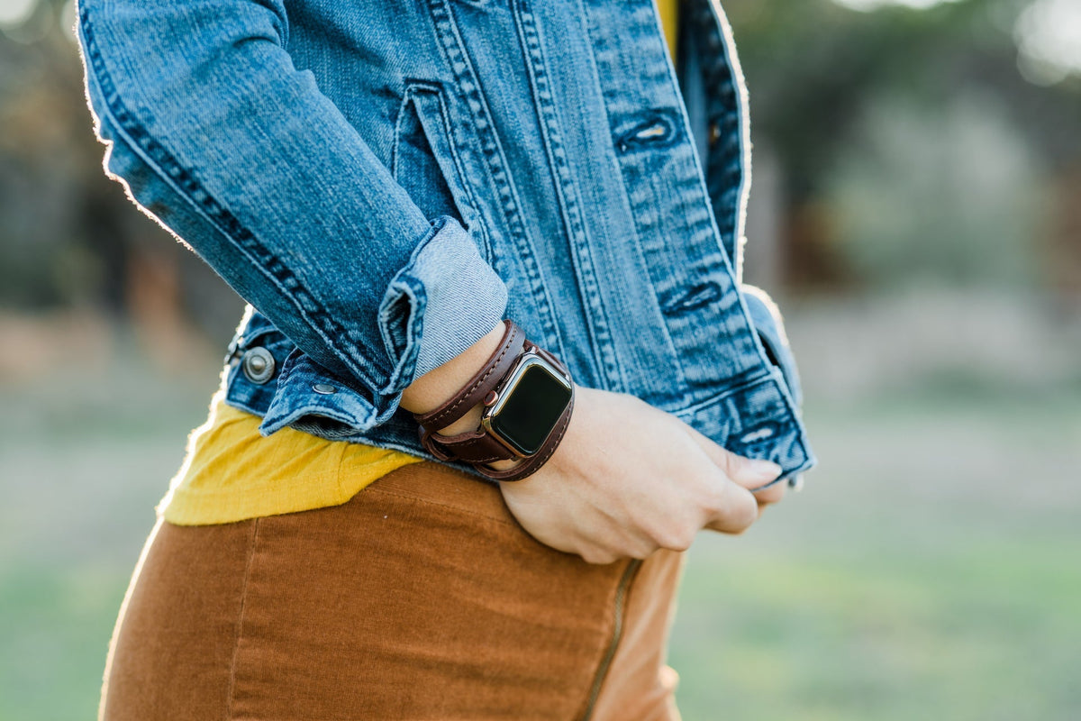 Dây đeo Apple Watch Triple Tour™ - Màu hạt dẻ