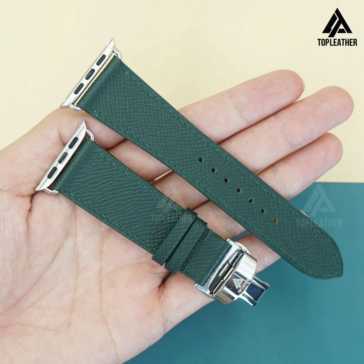 Dây đeo đồng hồ bằng da Epsom dành cho đồng hồ cơ - Màu xanh rêu EP2212