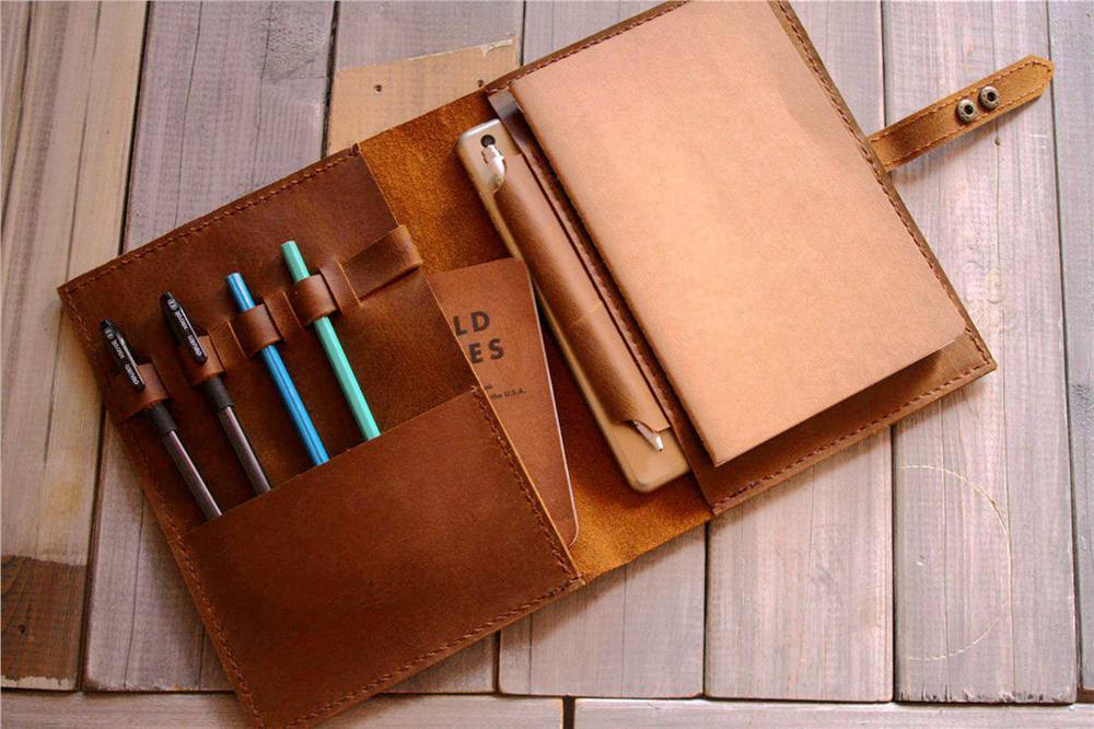 Bìa sổ phác thảo bằng da thủ công cỡ A5
