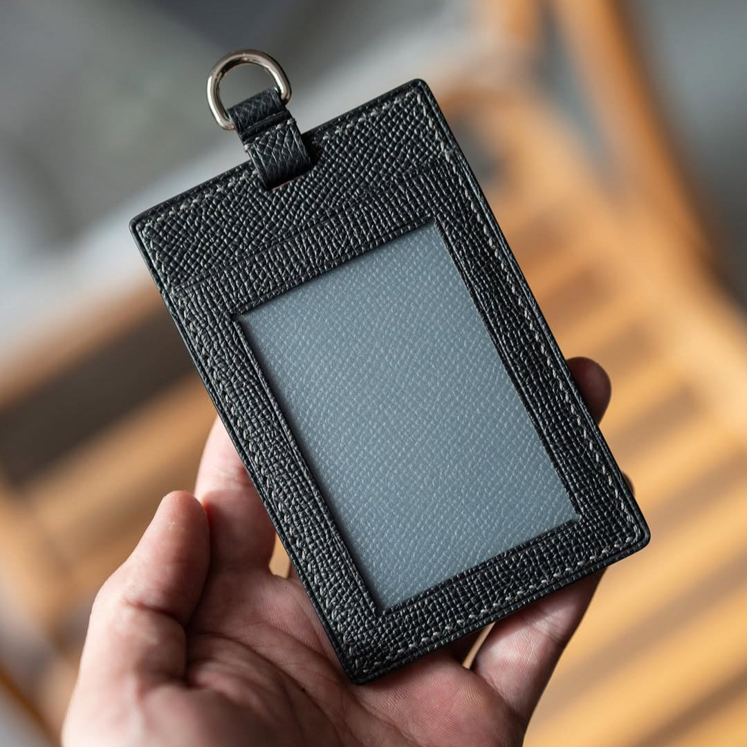 Ví đựng thẻ ID bằng da – Màu đen Epsom
