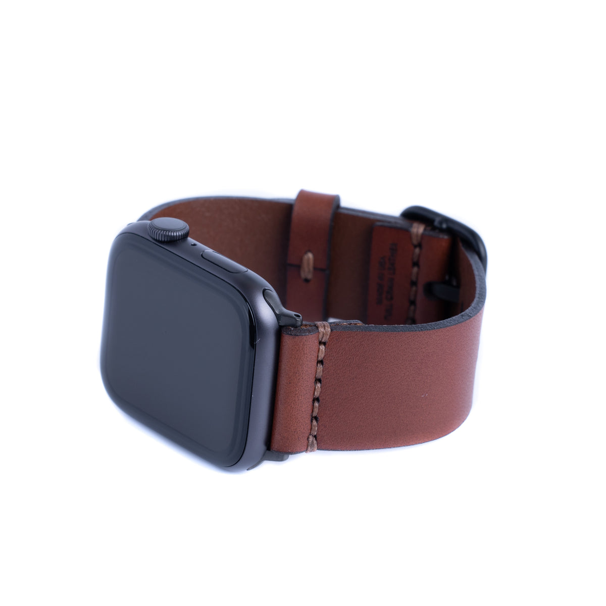 Dây đeo Apple Watch bằng da đơn giản - Màu nâu trung bình