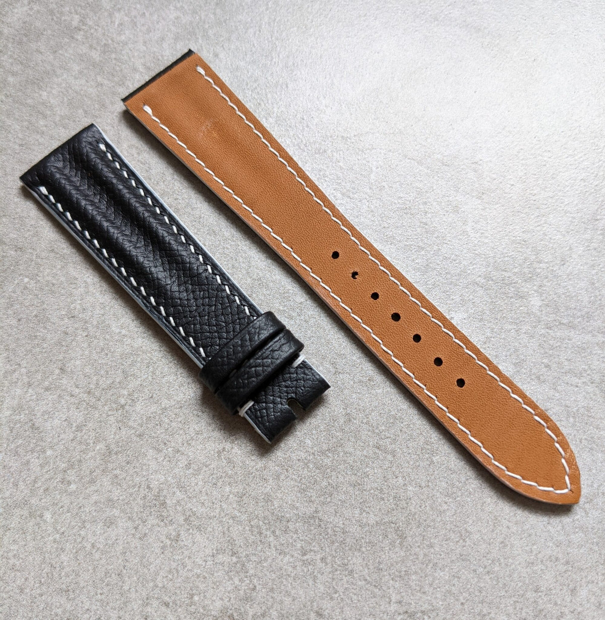 Túi Speedy Ridge bằng da bê Epsom - Màu đen trắng