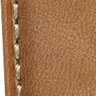 Vòng tay en cuir véritable đệm Whitby - Taille pastel cognac élégante