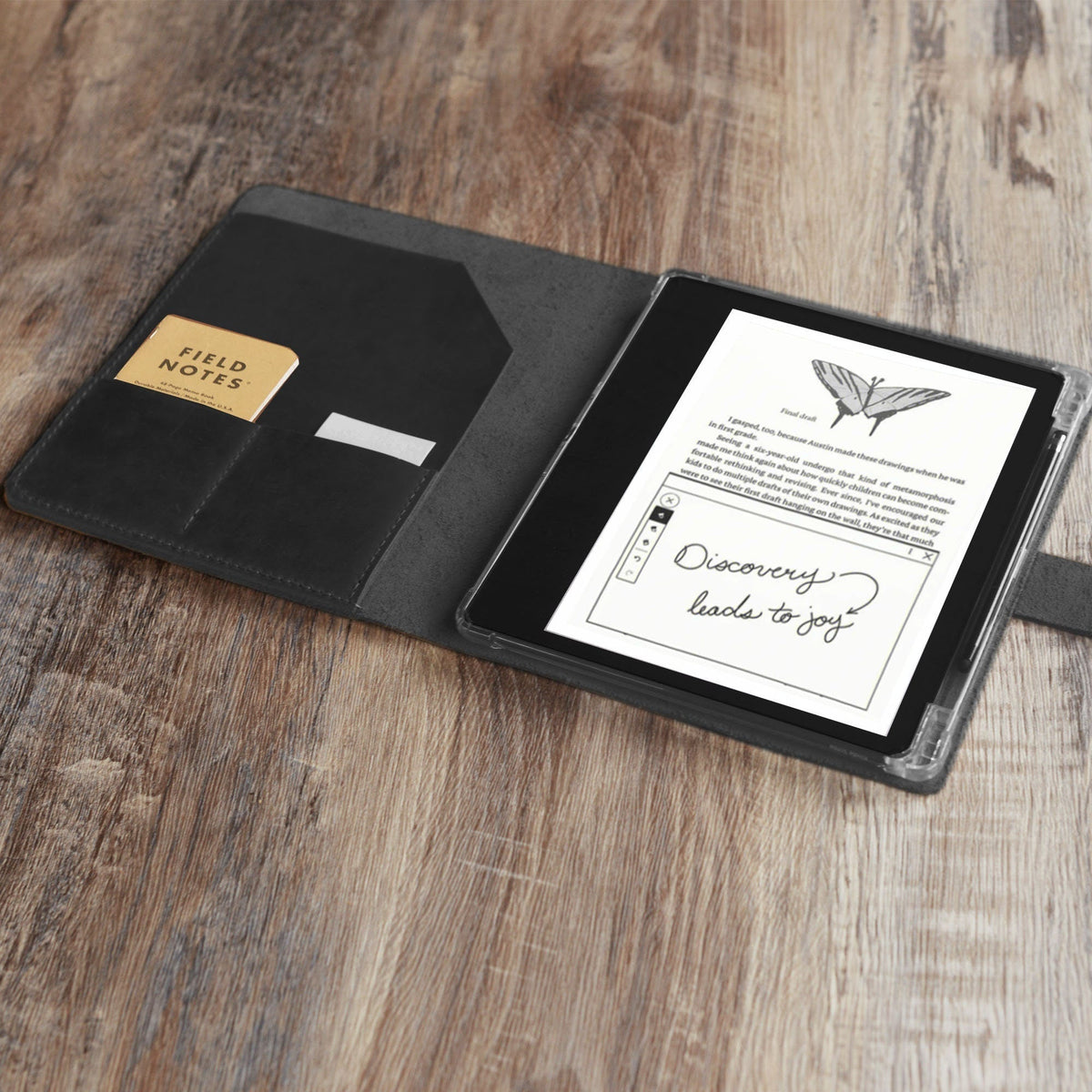 Étui en cuir humannalisé pour Kindle Scribe - Plusieurs couleurs disponibles - Modèle 607-SC