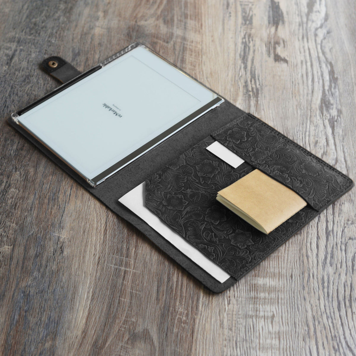 Folio en cuero cá nhân hóa cho máy tính bảng reMarkable - Cuero trabajado a mano - Modelo 607