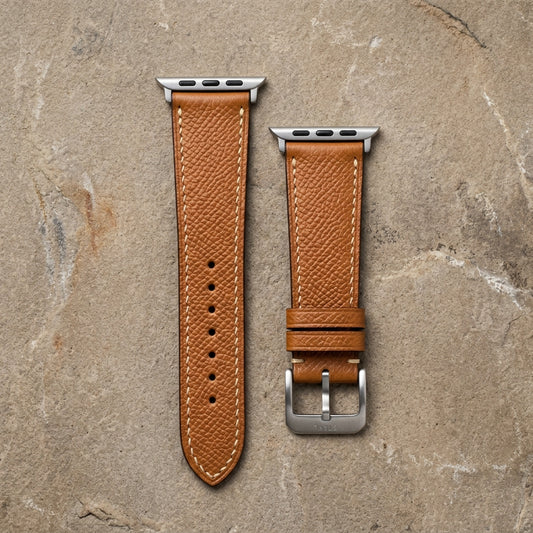 Dây Da Epsom Apple Watch Vàng Bò Hermès — 01 Hero Flatlay Studio 90°