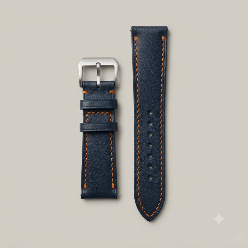 Alran Sully Deep Navy — Racing Orange Contrast Stitch — Studio Hero Master