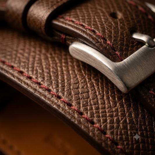Epsom Atelier Rouge — C · Coffee Brown / Dark Espresso — Artisanal Macro Detail