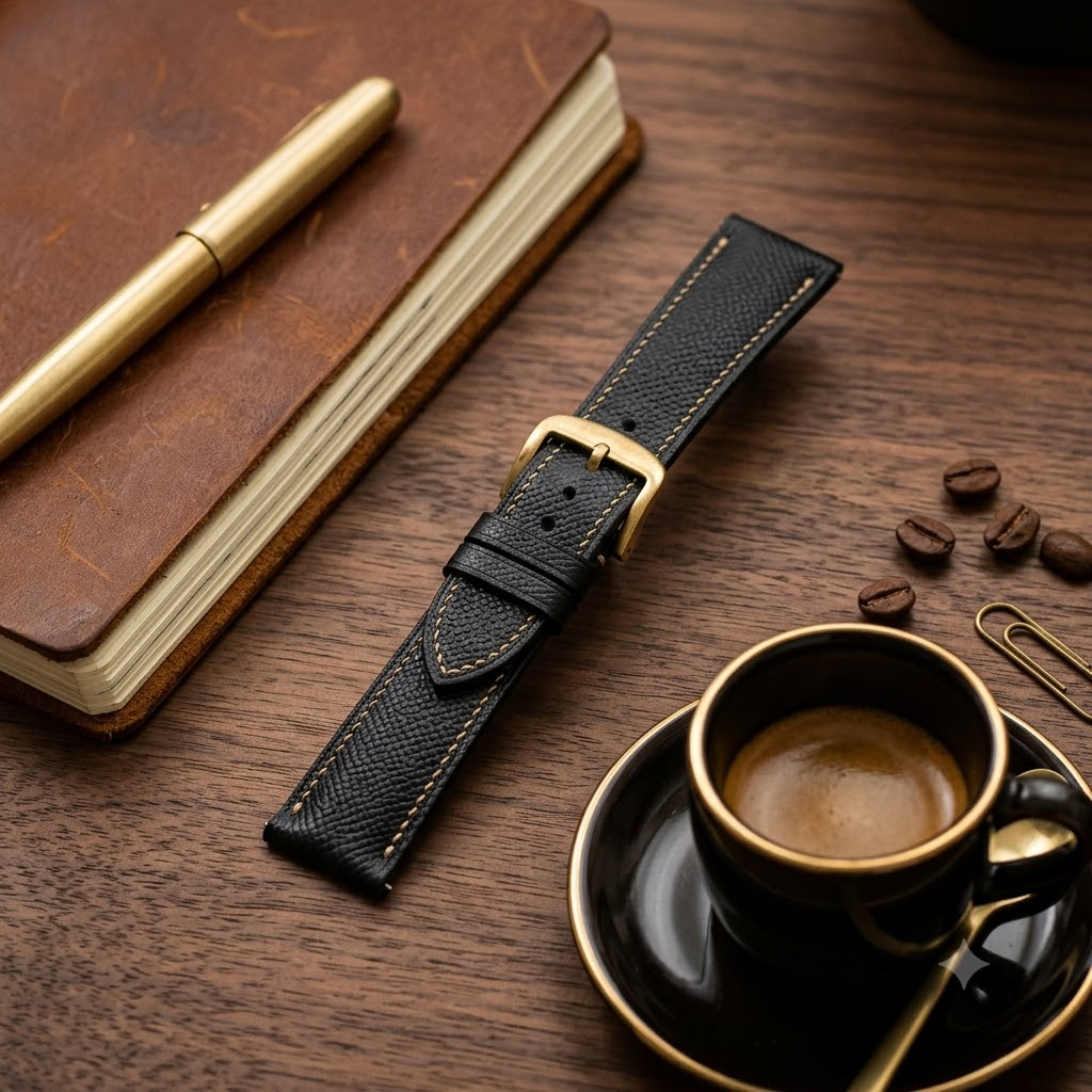 Epsom Sandline — D · Jet Black — Curated Desk EDC