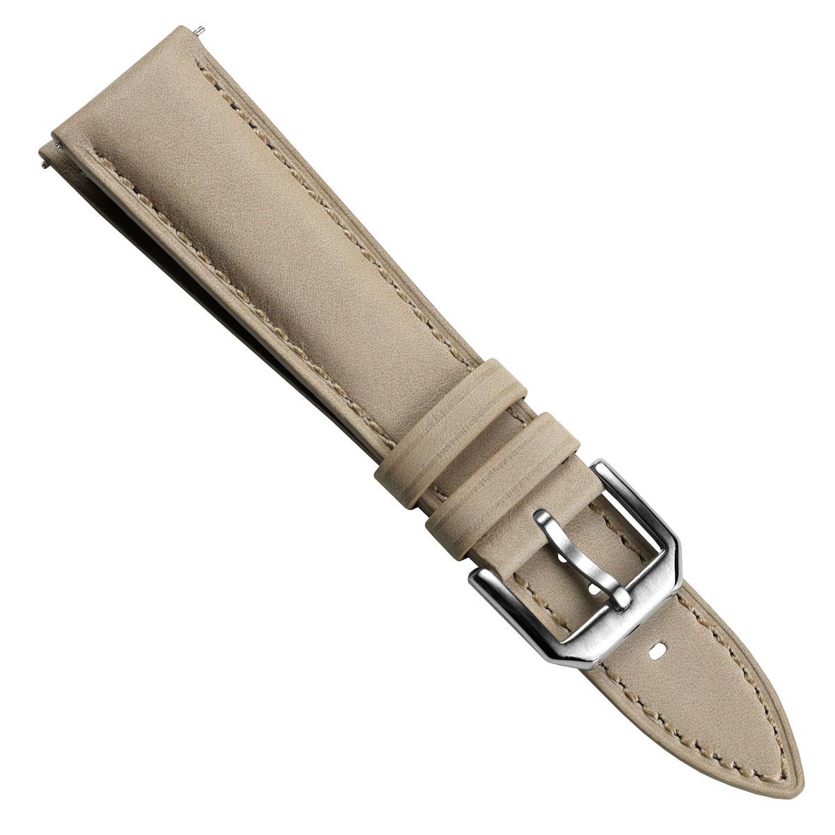 Vòng tay bằng cuir véritable rembourré Whitby và màu be pastel pour une élégance raffinée