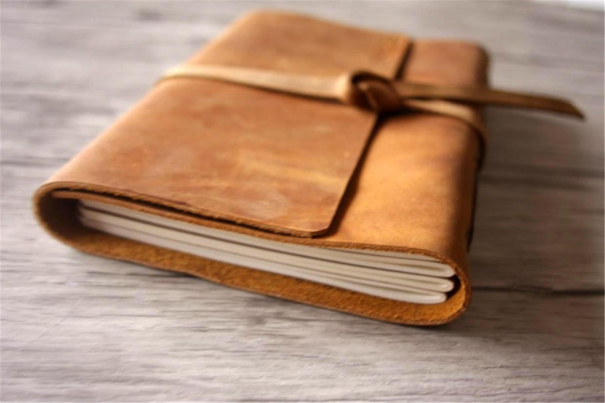 Sổ bìa da – da hiệu ứng cổ điển – cho A5 – cá nhân hóa, thủ công