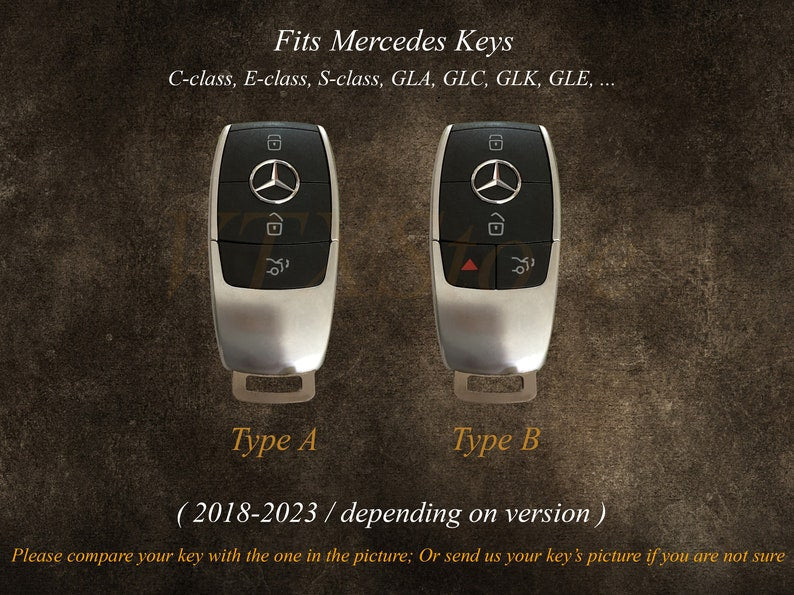 Bao da chìa khóa ô tô – cho E-Class S-Class A-Class – thủ công