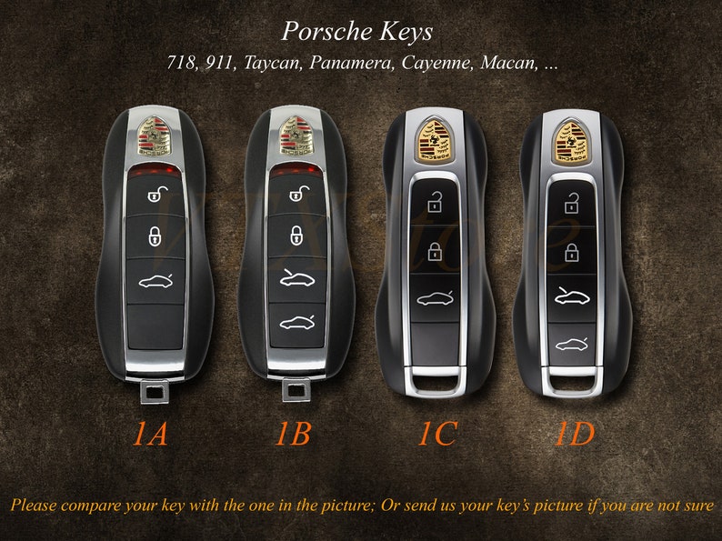 Bao da chìa khóa ô tô – cho Porsche – cá nhân hóa, thủ công
