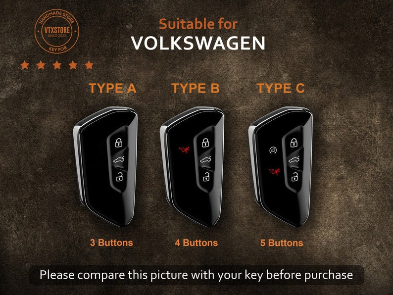 Bao da chìa khóa ô tô – cho Volkswagen VW