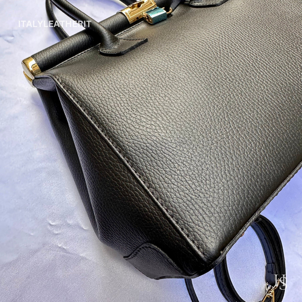 Túi tote da – dành cho nữ – Đen – thủ công