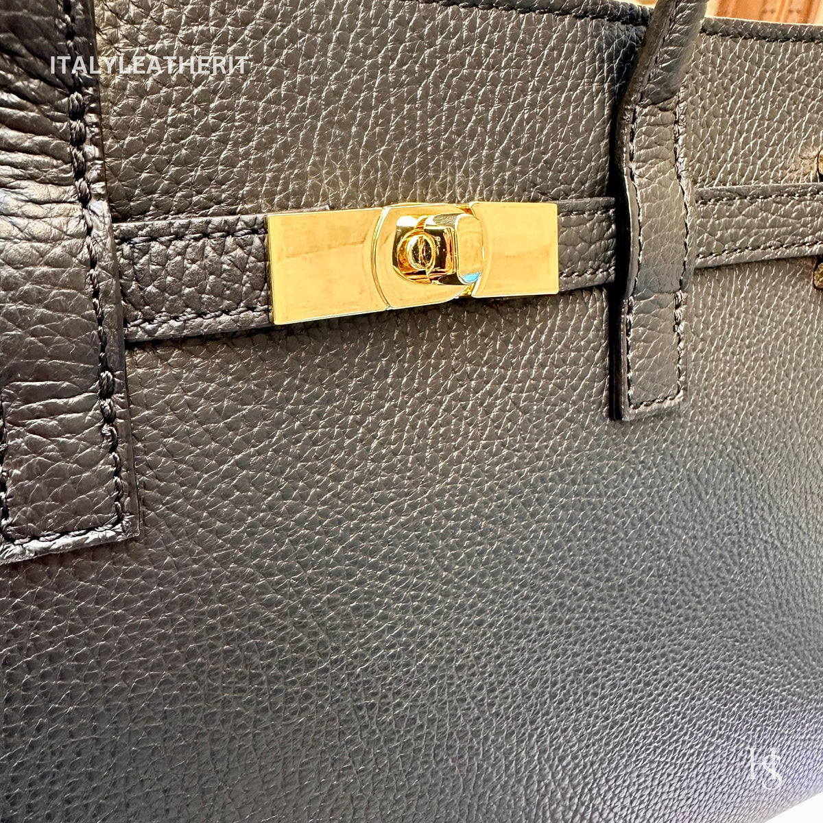 Túi tote da – dành cho nữ – Đen – thủ công
