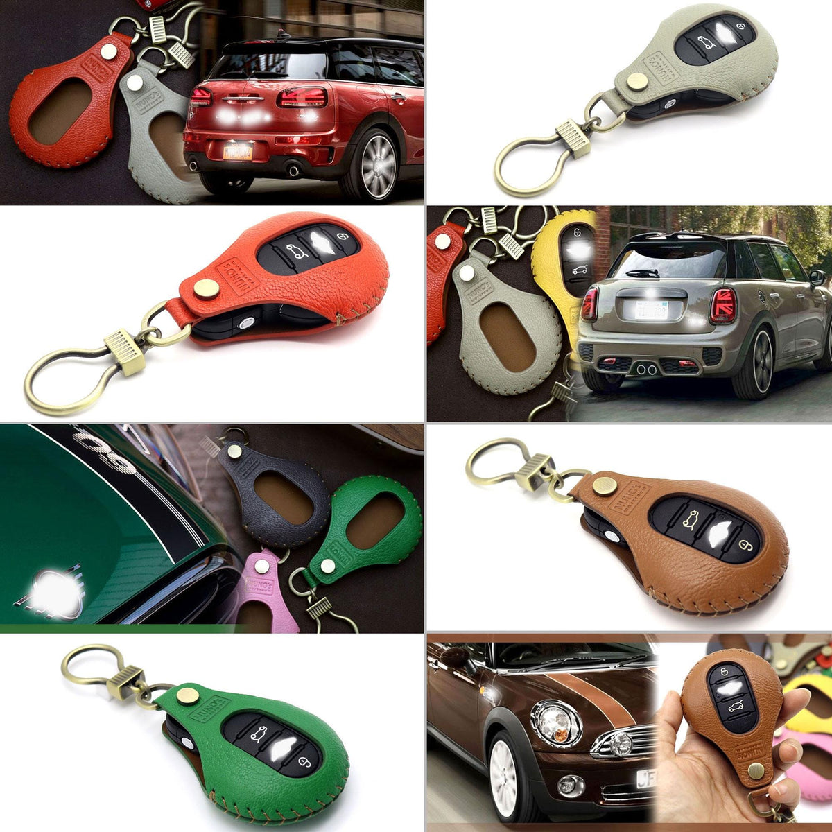 Bao da chìa khóa ô tô – cho Mini Cooper – thủ công