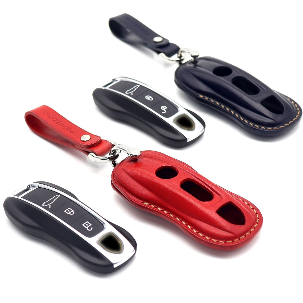 Bao da chìa khóa ô tô – cho Porsche – thủ công