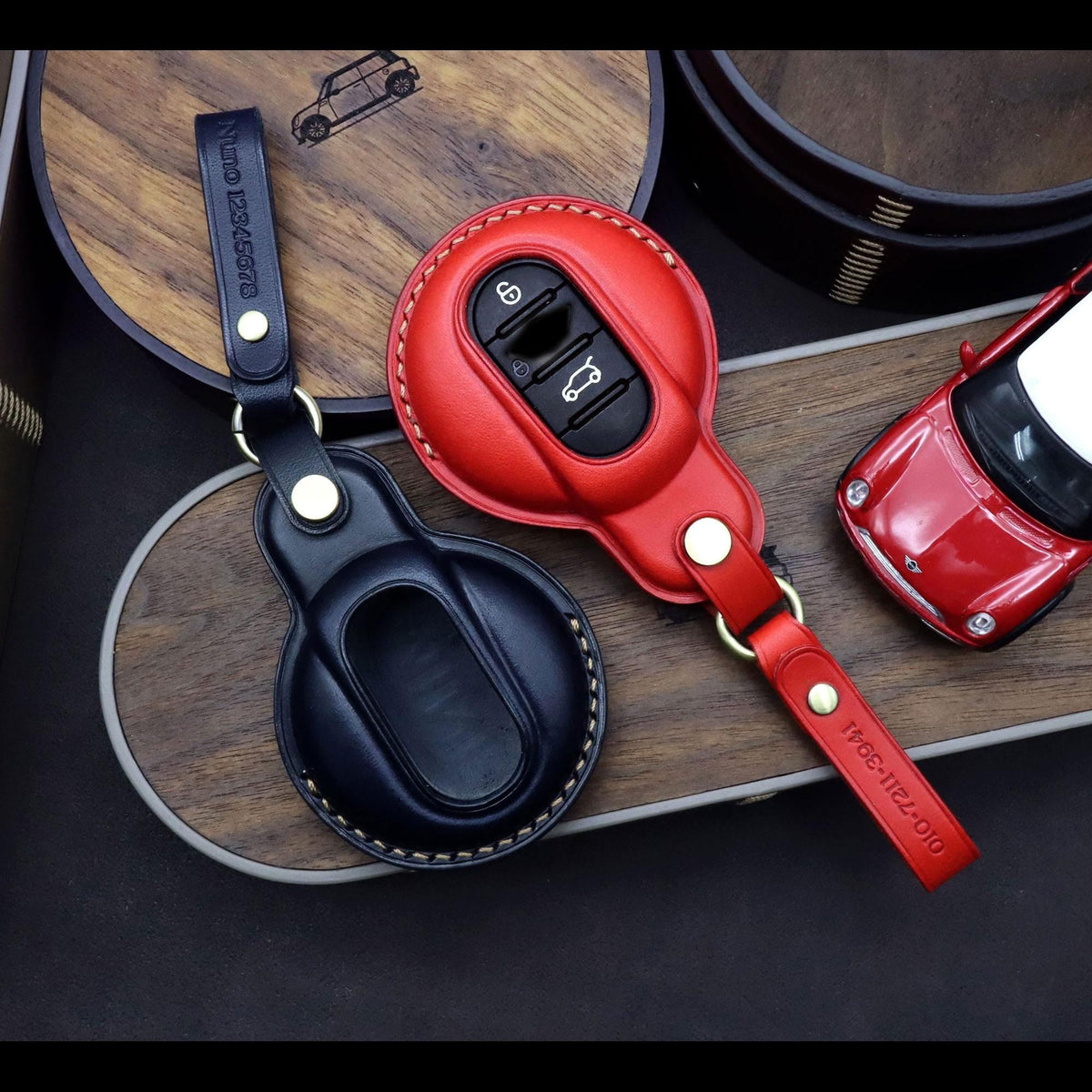 Bao da chìa khóa ô tô – cho Mini Cooper – thủ công