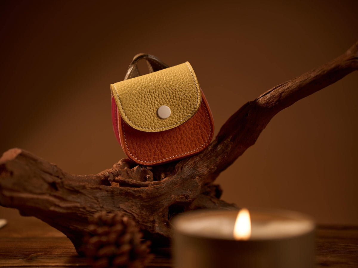 Túi xách da – da bò – cho AirPods – thủ công