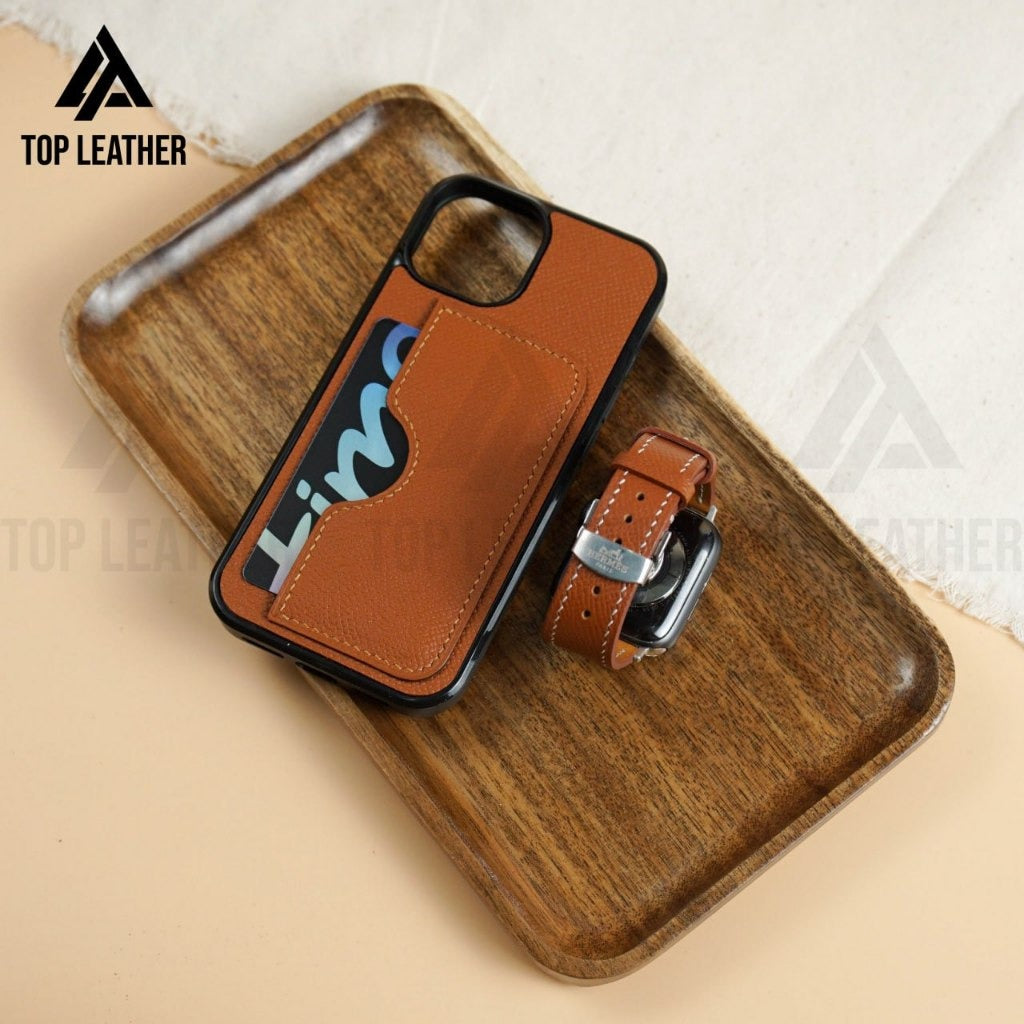 Ốp lưng iPhone bằng da Epsom cho iPhone Mix 3 màu