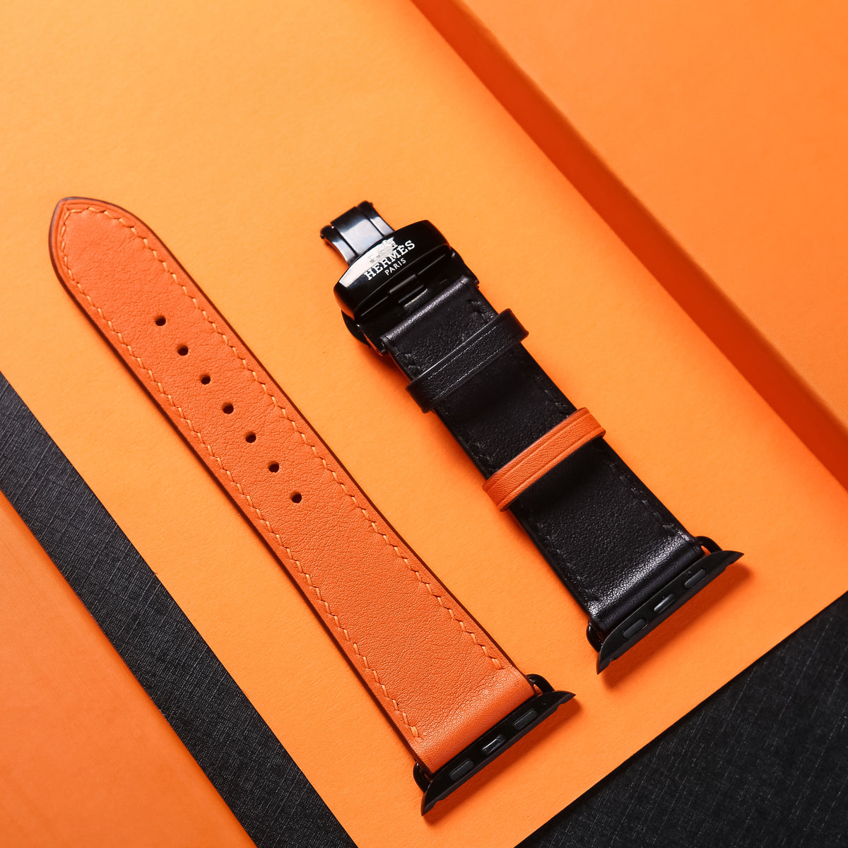 Dây đeo đồng hồ Swift bằng da dành cho Apple Watch và đồng hồ cơ.