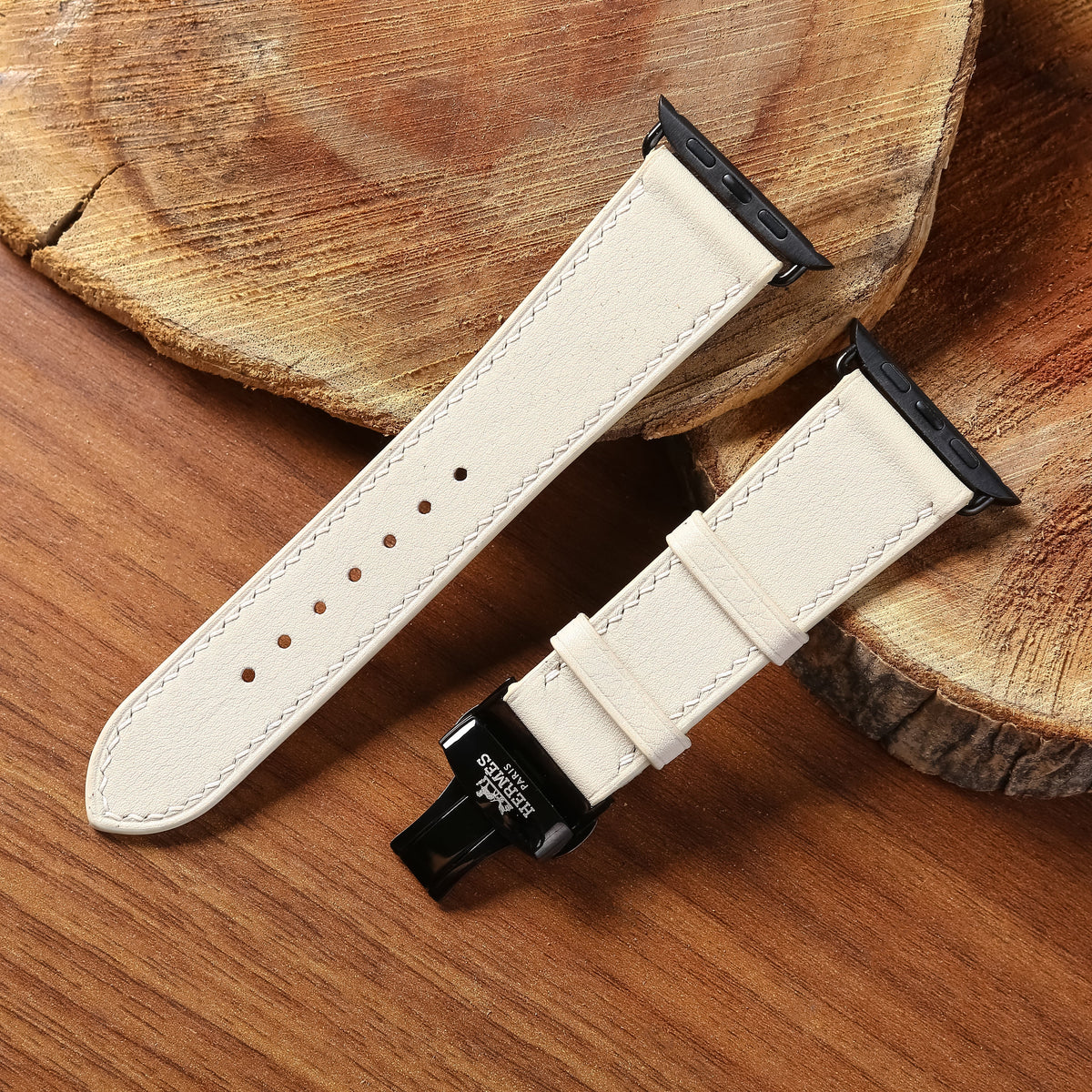 Dây đeo đồng hồ Swift bằng da dành cho Apple Watch và đồng hồ cơ.