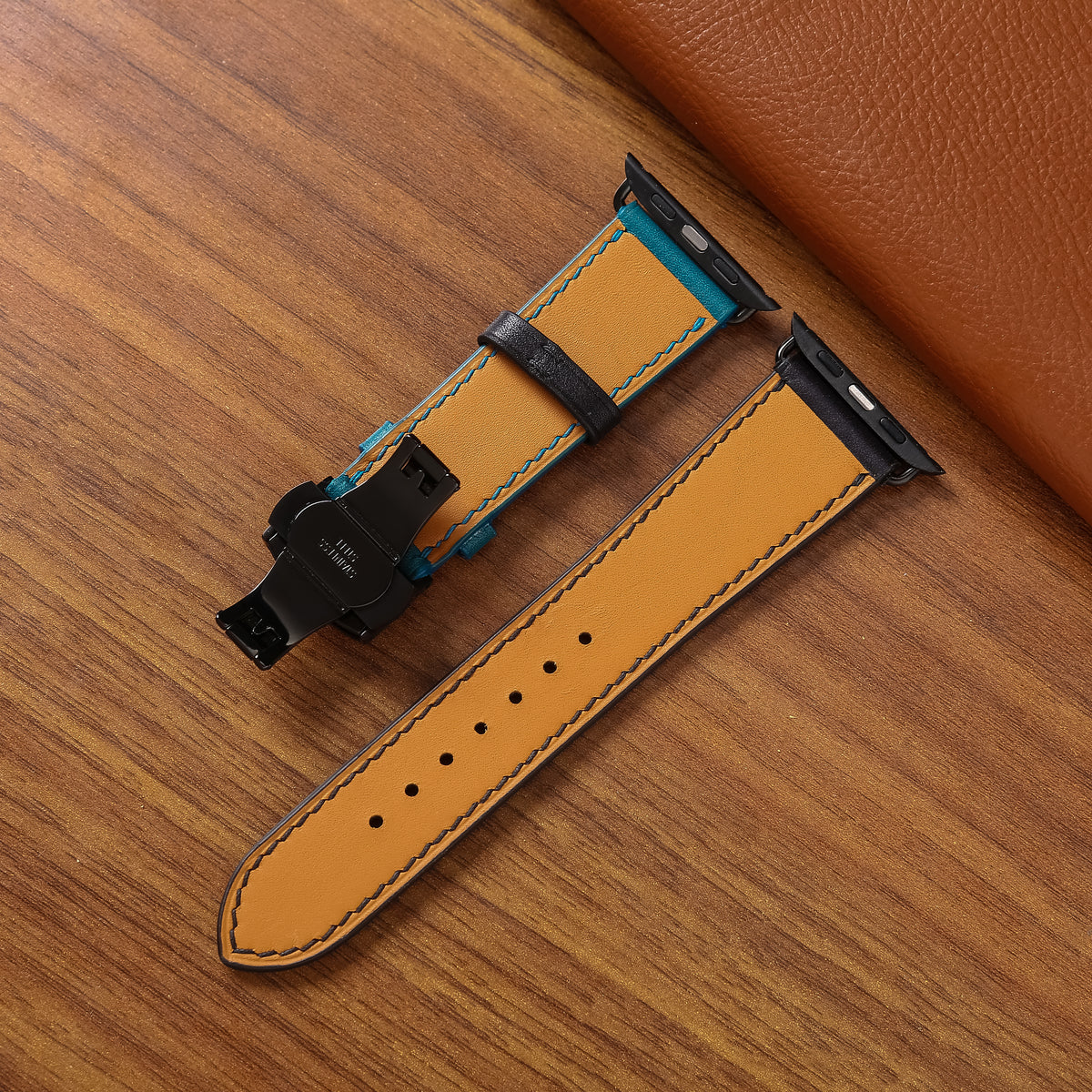 Dây đeo đồng hồ Swift bằng da dành cho Apple Watch và đồng hồ cơ.