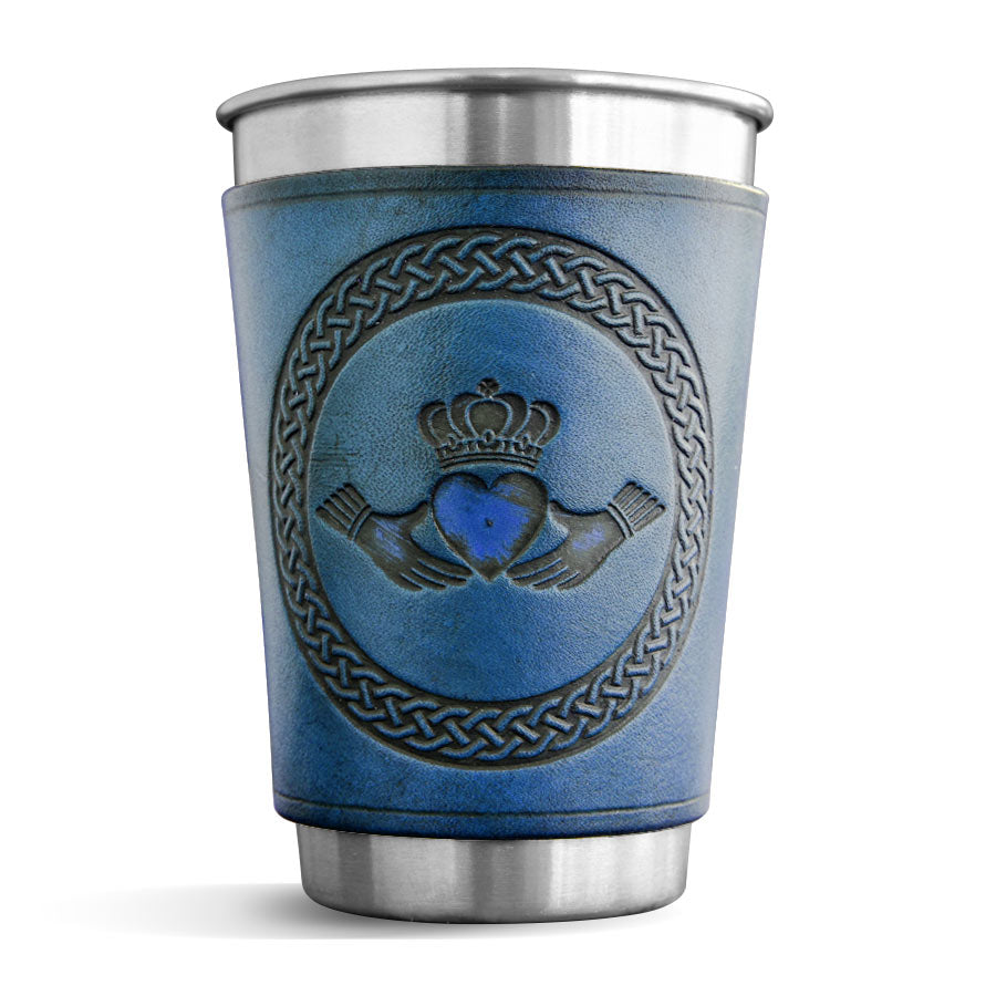 Ly bia bọc da - CLADDAGH