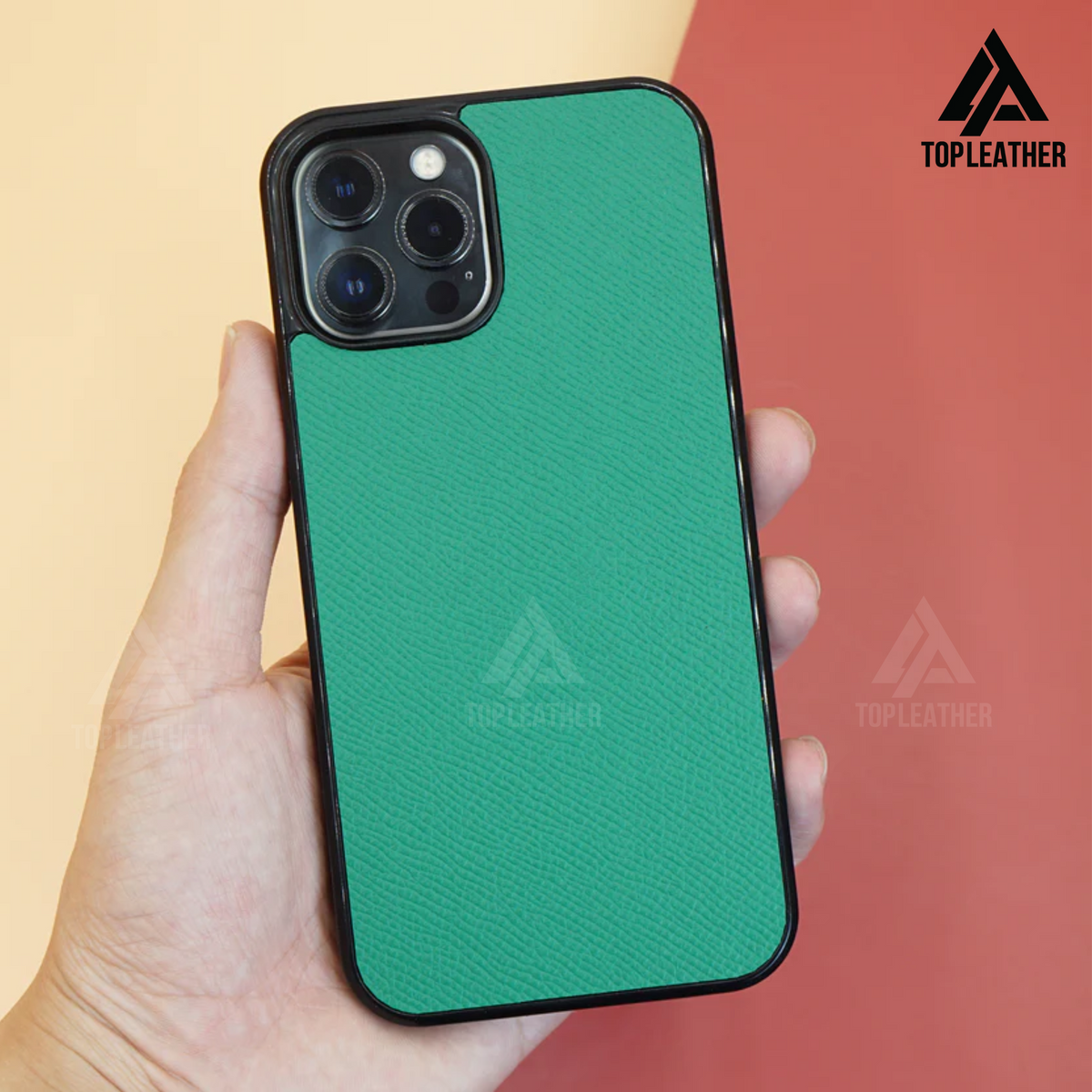 Ốp điện thoại iPhone cho Xr/11/11Prm – 12/12Prm – 13/13Prm – 14/14Prm - Màu xanh lá cây