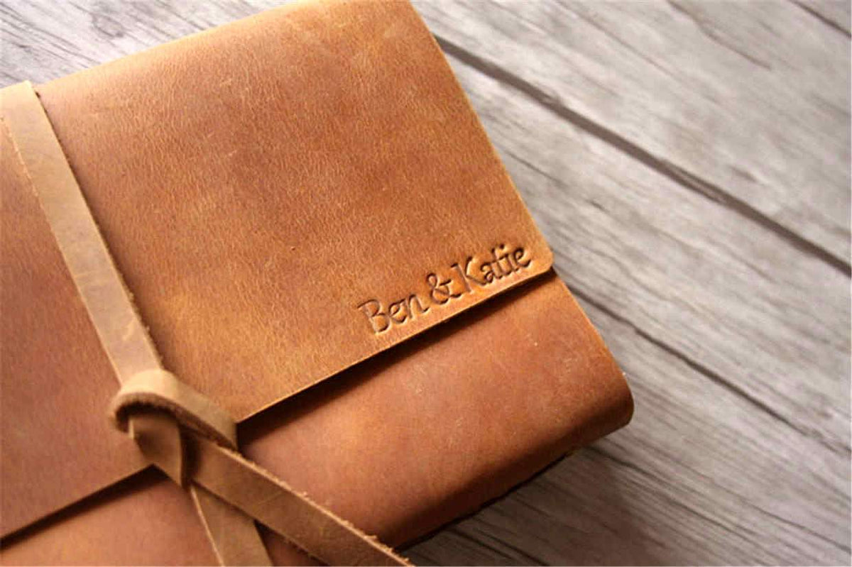Sổ bìa da – da hiệu ứng cổ điển – cho A5 – cá nhân hóa, thủ công