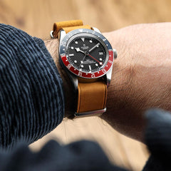 Dây đồng hồ – da thật – Nâu nhạt