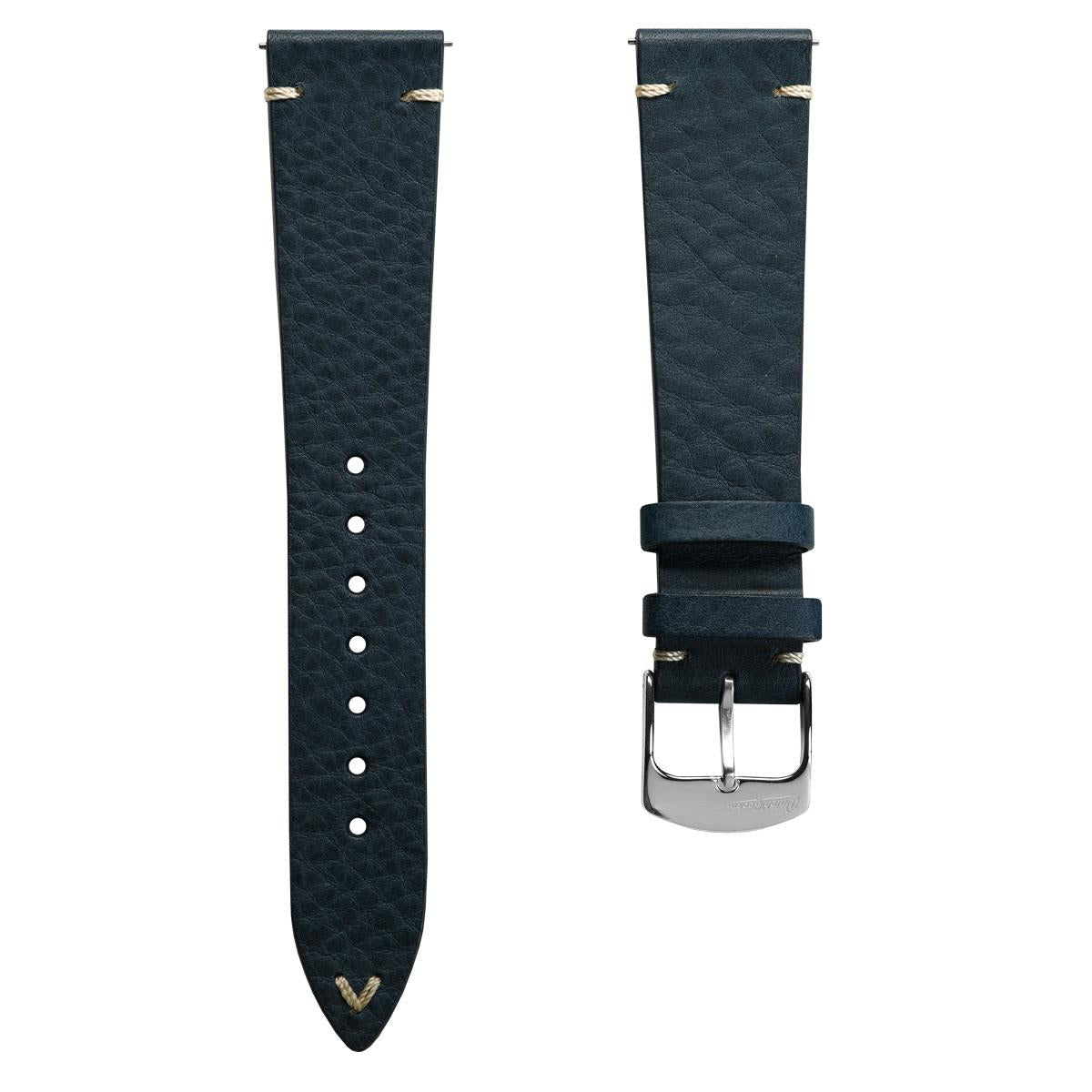 Dây đồng hồ – da thật – Xanh navy
