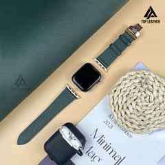 Dây đeo đồng hồ bằng da Epsom dành cho đồng hồ cơ - Màu xanh rêu EP2212 