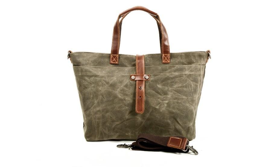 Túi xách vải bố, túi tote da