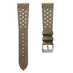 Correa de Reloj de Cuero Perforado Missouri de WatchGecko - Beige Elegante và Confort cho bạn Reloj