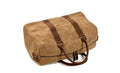 Túi du lịch nữ bằng da phủ sáp, túi hành lý nam, túi duffel ngoài trời.