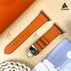 Dây đeo đồng hồ Swift bằng da dành cho Apple Watch và đồng hồ cơ. 