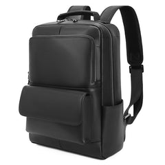 Ba lô đựng laptop bằng da màu đen unisex.