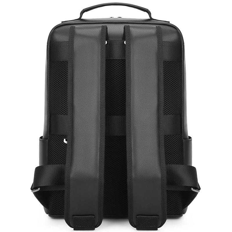 Ba lô đựng laptop bằng da màu đen unisex.