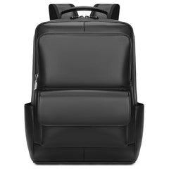 Ba lô đựng laptop bằng da màu đen unisex.