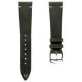 Dây đeo đồng hồ da Crazy Horse V-Stitch - Màu xanh ô liu Crazy Horse