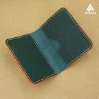 Ví đựng thẻ mini bằng da Epsom - Màu xanh rêu 