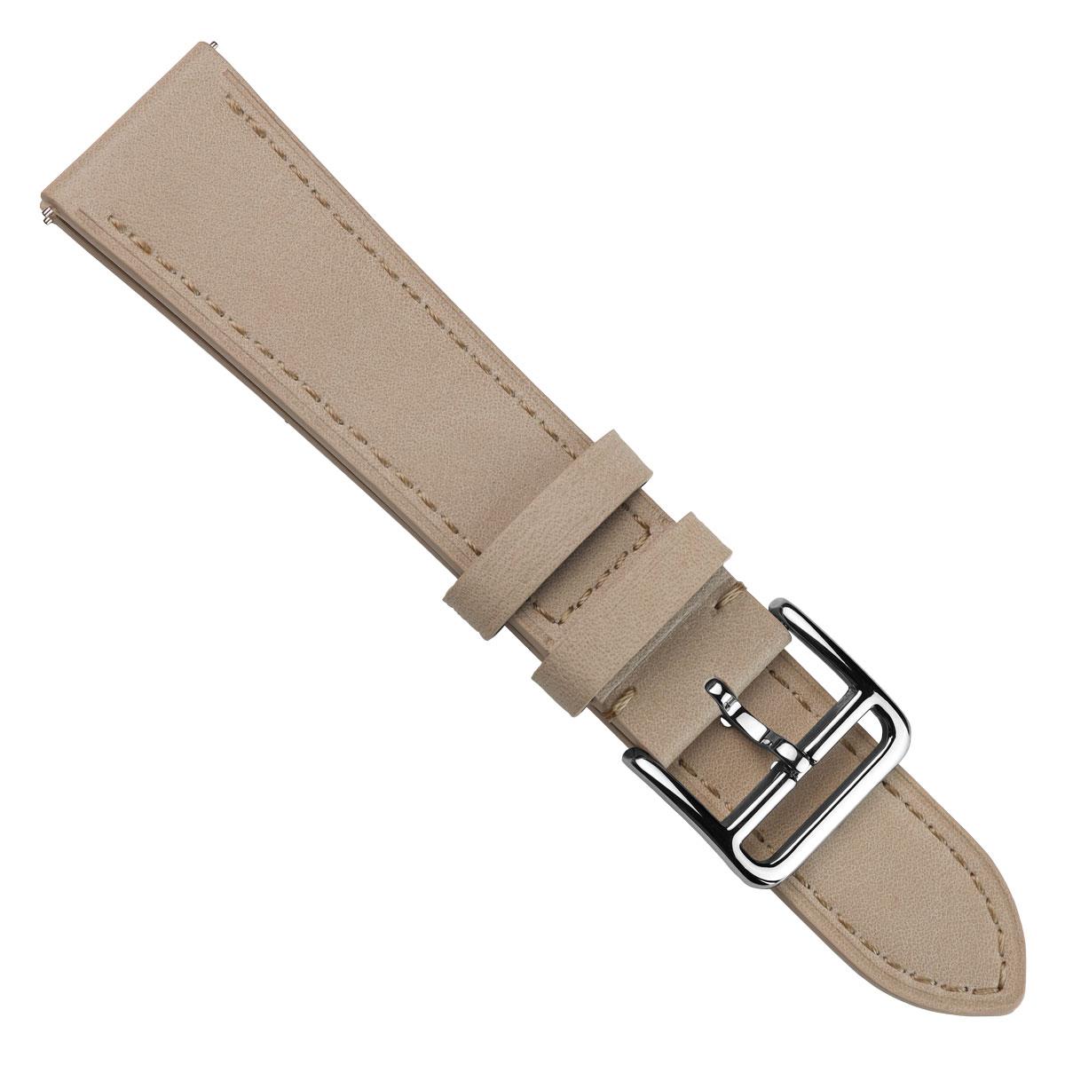 Vòng tay montre en cuir plat Brixham Màu be pastel Élégance et confort
