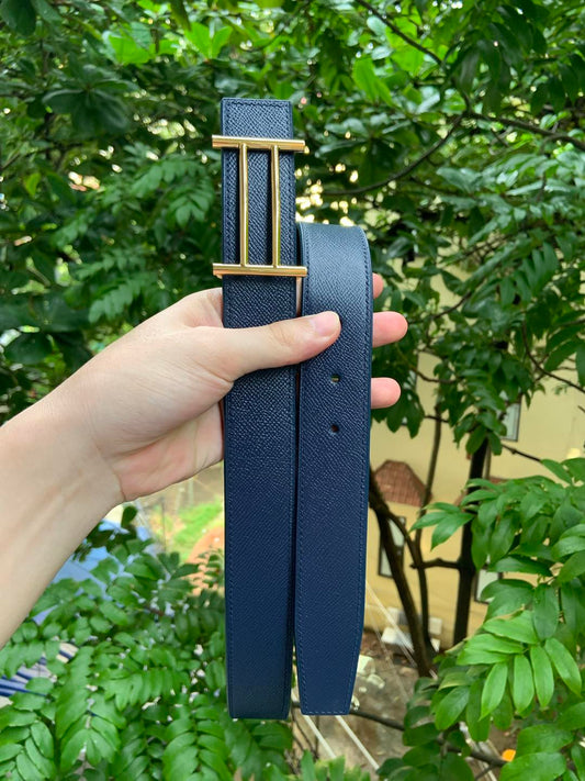 Thắt lưng da bò nguyên tấm khâu tay 3