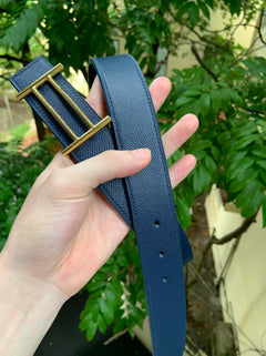 Thắt lưng da bò nguyên tấm khâu tay 3