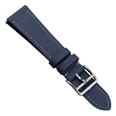 Dây đồng hồ – da Saffiano – Xanh navy