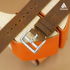 Dây đeo đồng hồ bằng da sáp TopLeather – Tương thích với Apple Watch & Samsung Galaxy Watch (Màu nâu sô cô la) 